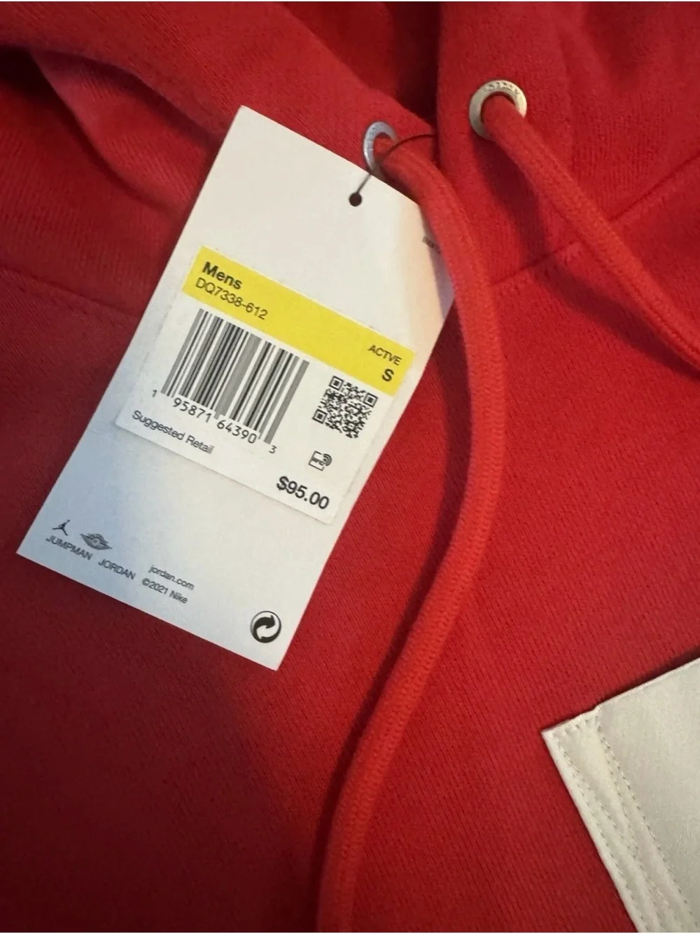 Jordan Flight Fleece Pullover Hoodie Men's Small Red New With Tags DQ7338-612 S